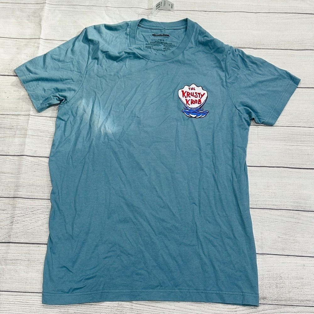 SpongeBob SquarePants Krusty Krab Menu T-Shirt - Picture 2 of 2